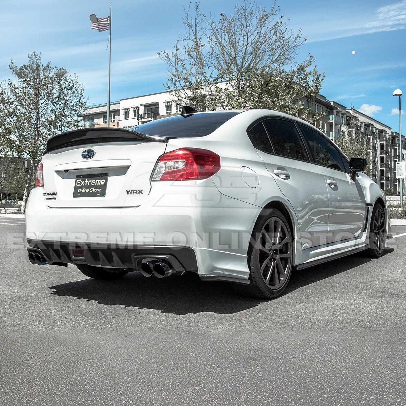 Subaru WRX STI VA High-Kick Duckbill Style Carbon Fiber Rear Trunk Spoiler 2015-2021