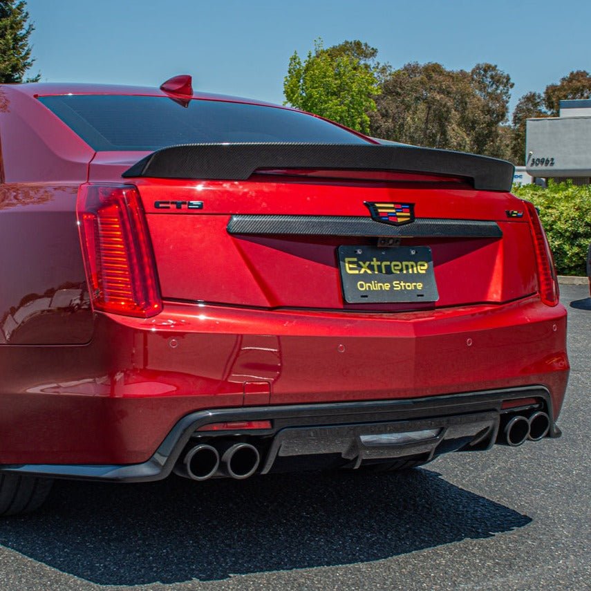 Cadillac CTS CTS-V GMX322 Dry Carbon Fiber Rear Deck Lid Center Trunk Insert 2014-2019