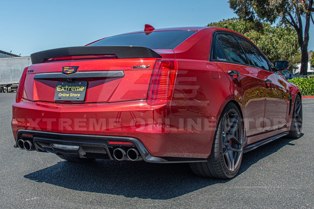 Cadillac CTS CTS-V GMX322 Dry Carbon Fiber Rear Deck Lid Center Trunk Insert 2014-2019