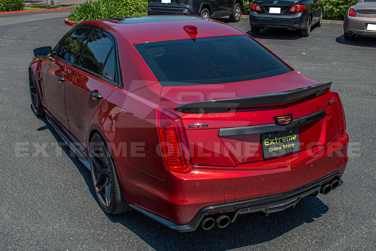 Cadillac CTS CTS-V GMX322 Dry Carbon Fiber Rear Deck Lid Center Trunk Insert 2014-2019