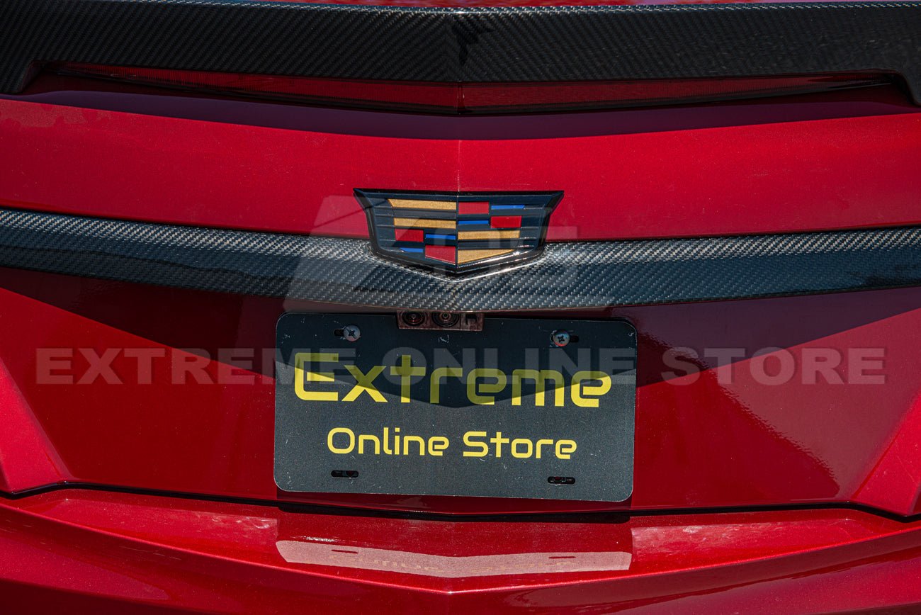 Cadillac CTS CTS-V GMX322 Dry Carbon Fiber Rear Deck Lid Center Trunk Insert 2014-2019