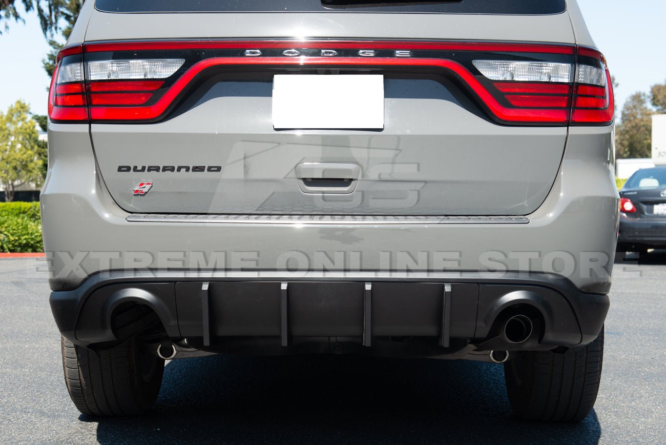 Dodge Durango WD Matte Black Rear Bumper Dual Exhaust Diffuser 2014-Up