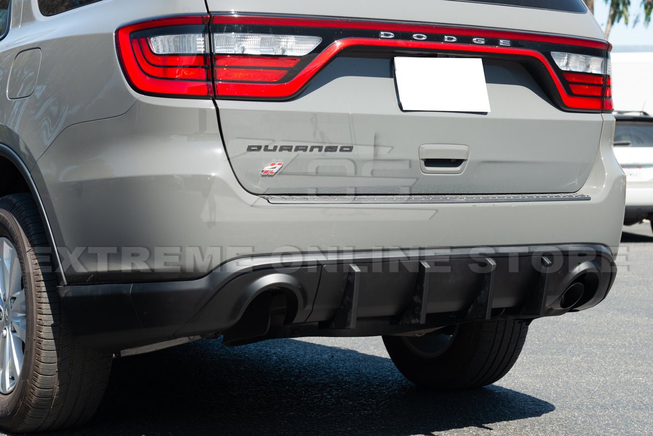 Dodge Durango WD Matte Black Rear Bumper Dual Exhaust Diffuser 2014-Up