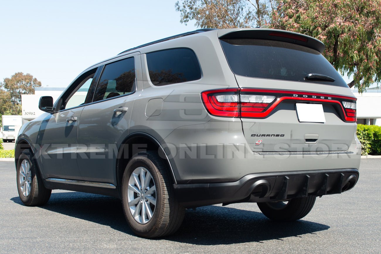 Dodge Durango WD Matte Black Rear Bumper Dual Exhaust Diffuser 2014-Up