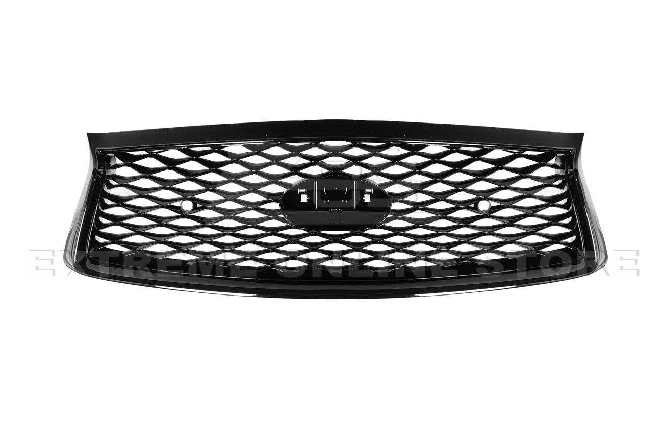 Infiniti Q50 Gloss Black Front Bumper Grille Cover 2018-Up
