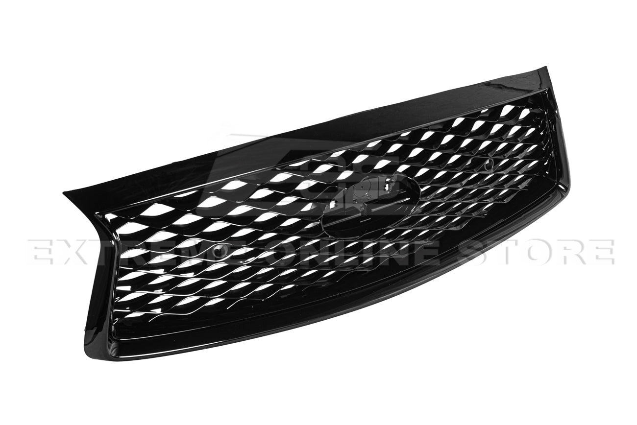 Infiniti Q50 Gloss Black Front Bumper Grille Cover 2018-Up