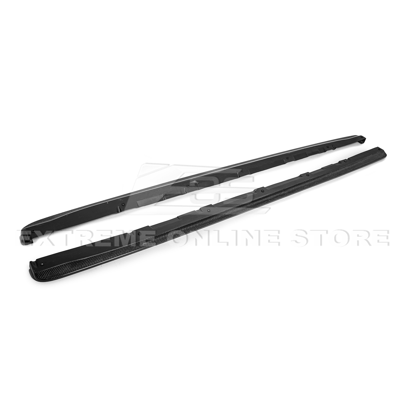 Subaru WRX STI VA CS Style Carbon Fiber Primer Black Side Skirts Rocker Panels 2015-2021