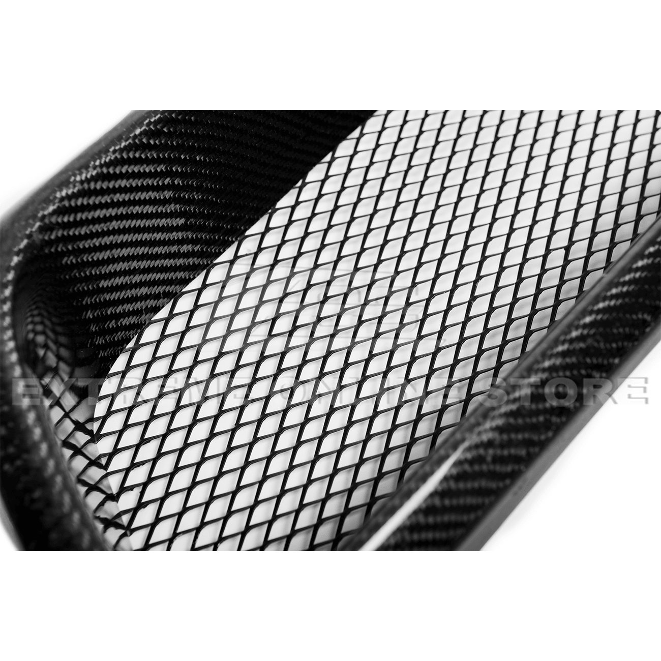 Subaru WRX STI VA CS Style Carbon Fiber Front Grille Cover 2015-2017