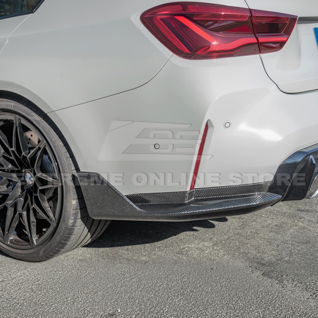 BMW G80 M3 M Performance Style Carbon Fiber Rear Lip Apron Splitter 2021-Up