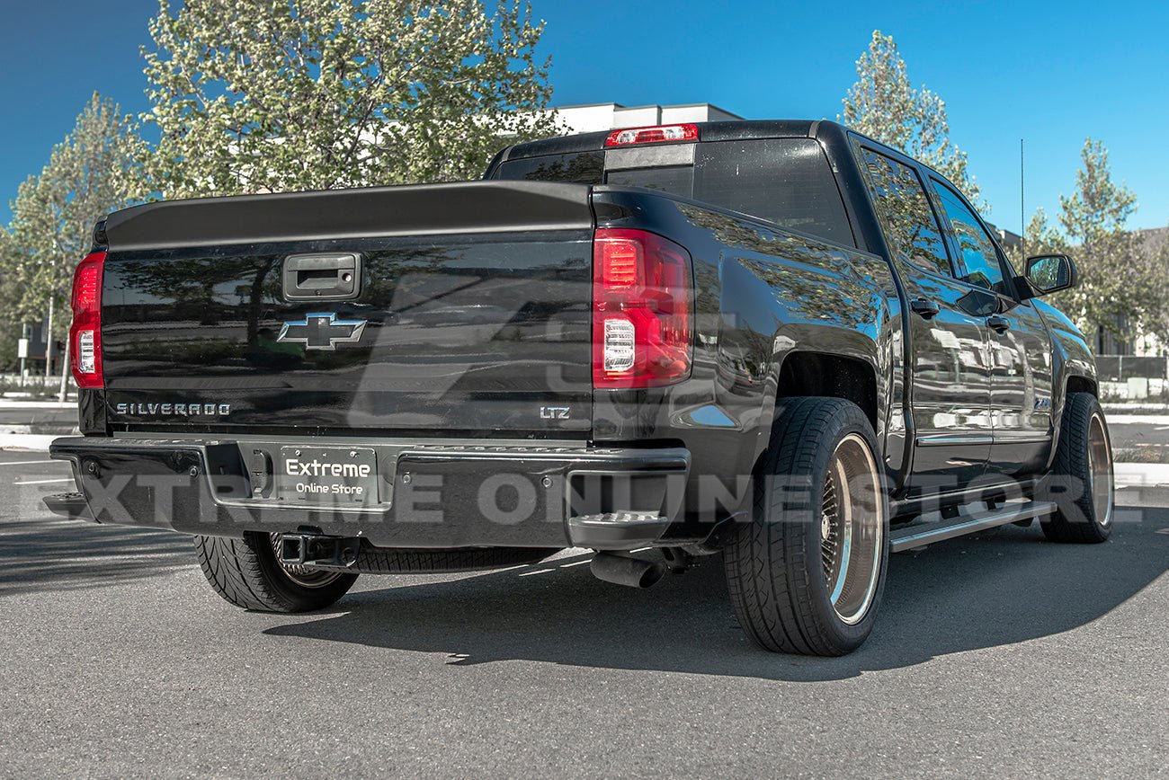 Chevrolet Silverado 1500 | GMC Sierra K2XX Matte Black Rear Tailgate Spoiler 2014-2018