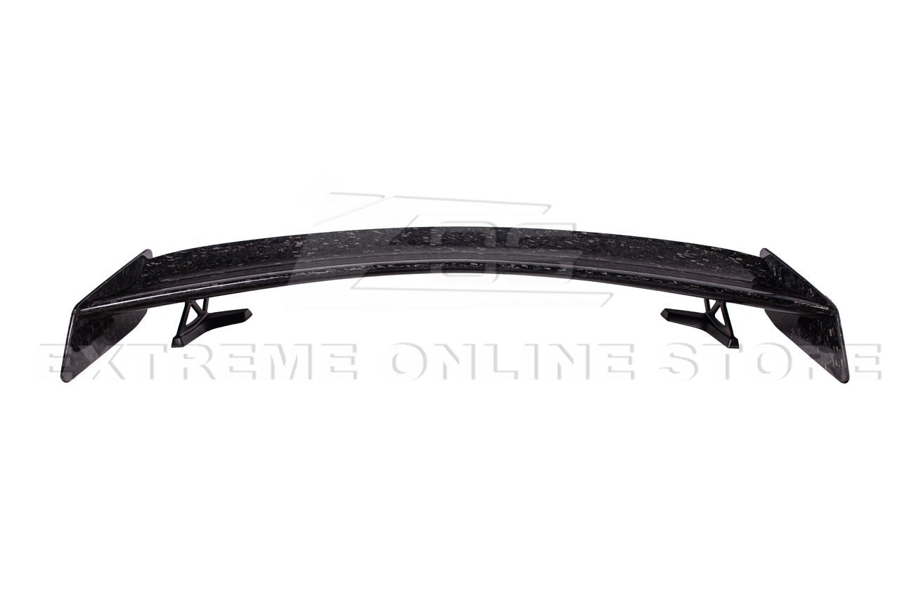 Ford Mustang S550 GT500 Track Pack Style Dry Carbon Fiber Rear High Wing Spoiler 2015-2023