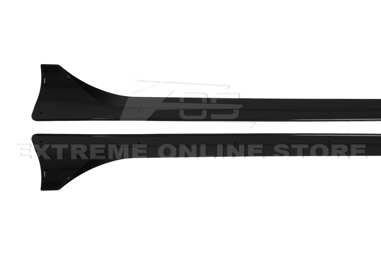 Tesla Model Y Performance Style Gloss Black Side Skirts Rocker Panels 2020-2024