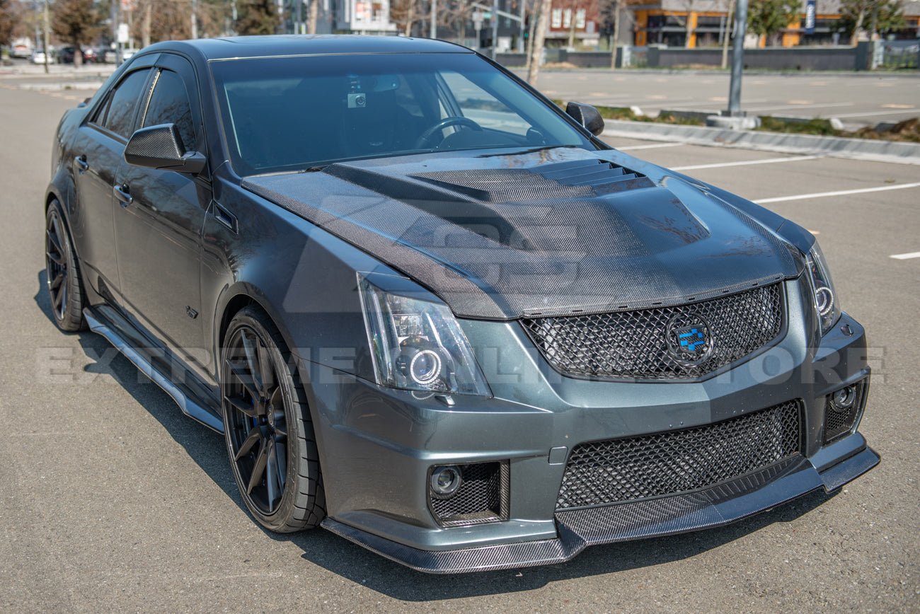 Cadillac CTS-V GMX322 Carbon Fiber Vented Front Hood 2009-2015