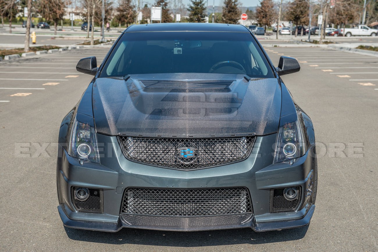 Cadillac CTS-V GMX322 Carbon Fiber Vented Front Hood 2009-2015