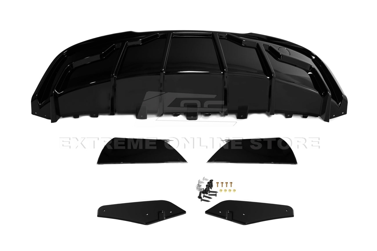 Tesla Model Y Performance Style Gloss Black Rear Bumper Diffuser 2020-2024