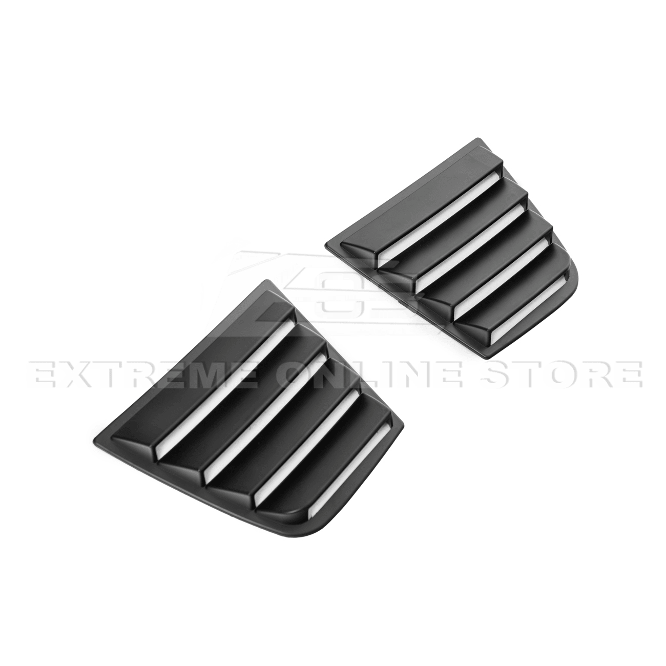 Dodge Charger Matte Black Rear Side Window Louver Sun Shade Cover 2015-Up