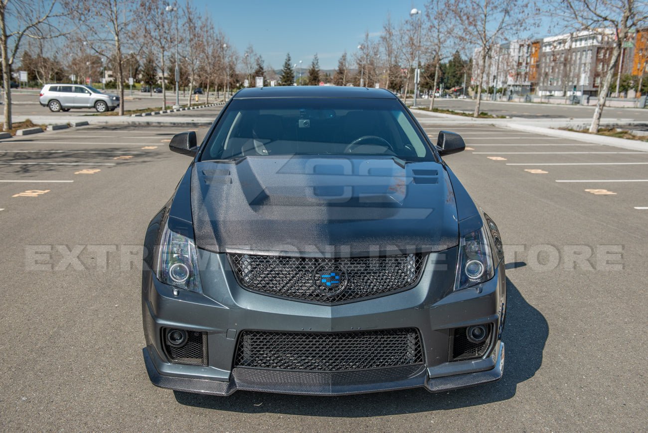 Cadillac CTS-V Carbon Fiber Front Bumper Hood 2009-2015