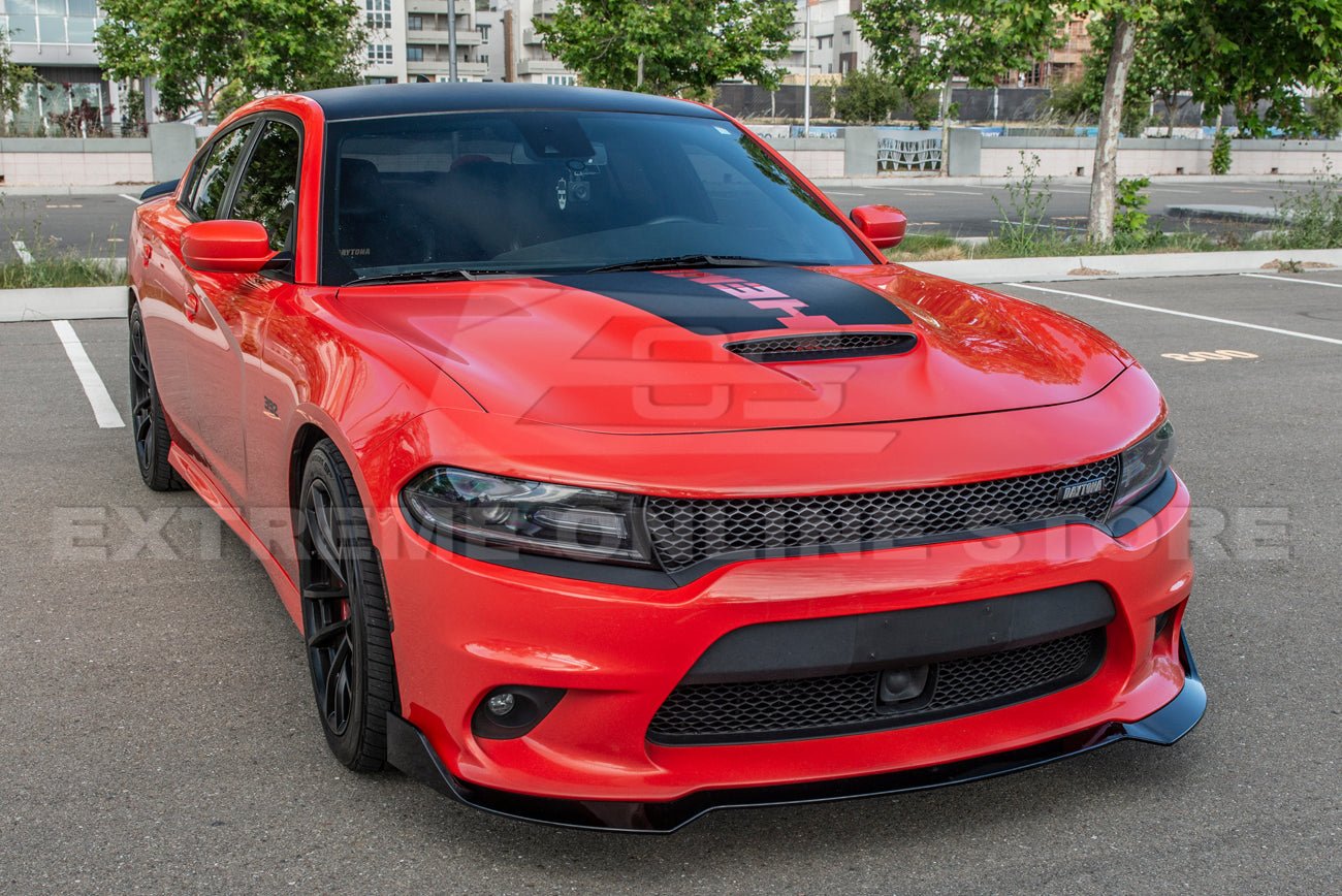 Dodge Charger LD SRT Style Front Splitter Side Skirts Rocker Panel Kit 2015-Up