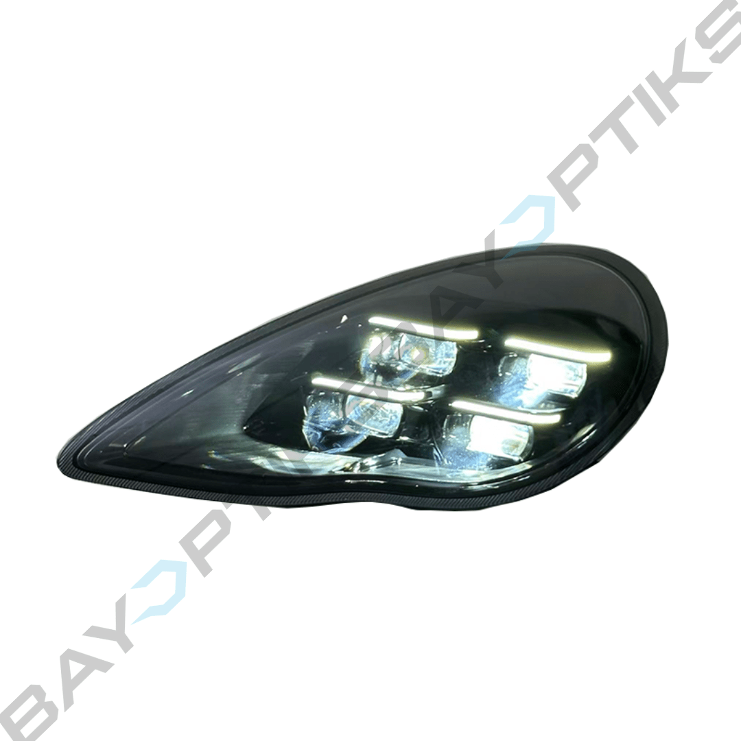 Porsche Panamera 970.1 Yellow/White Dual Color DRL Matrix Style Headlights 2010-2013