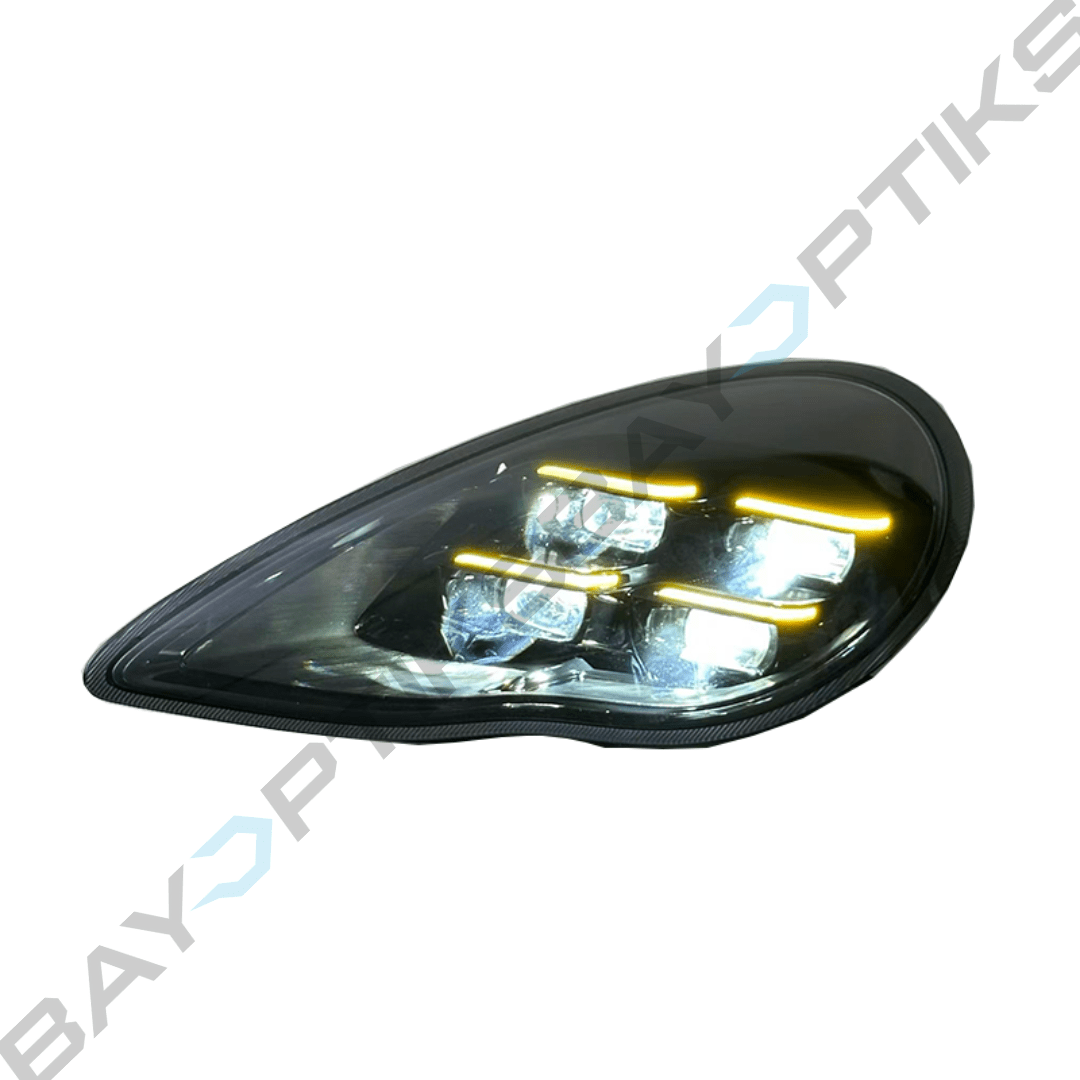 Porsche Panamera 970.1 Yellow/White Dual Color DRL Matrix Style Headlights 2010-2013