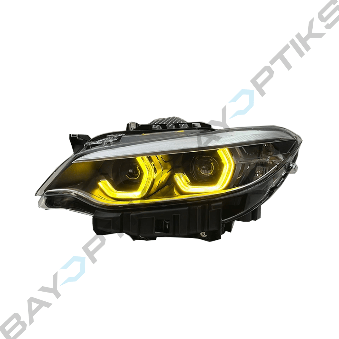 F87 M2 F22 2 Series LCI Ikon Style CSL Yellow/White Headlights (2014 - 2021)