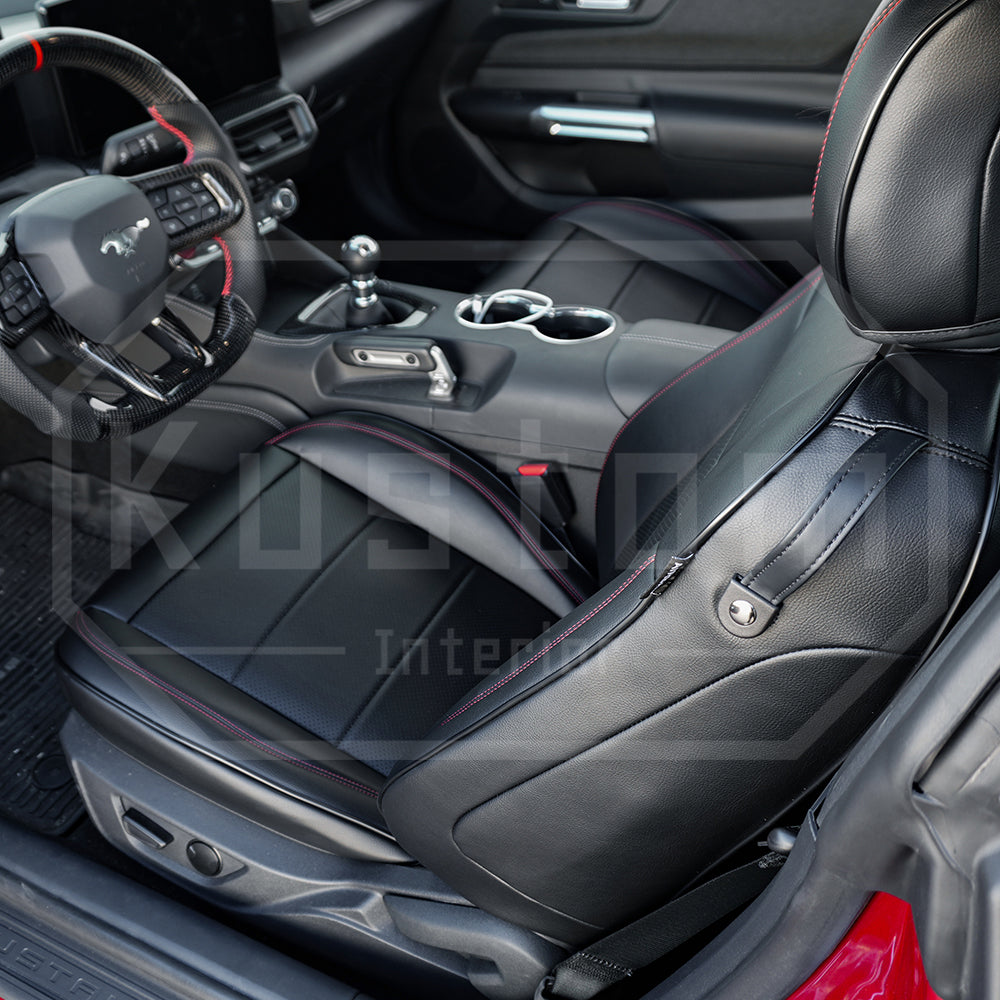 2015-23 Ford Mustang S550 Coupe Genuine Leather Seat Covers
