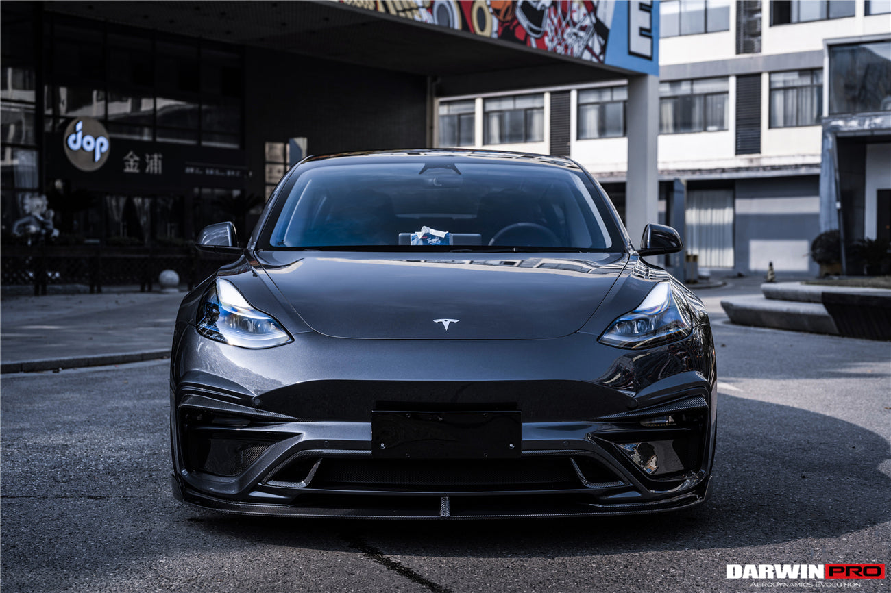 2017 - 2023 Tesla Model 3 IMP Performance Partial Carbon Fiber Front Bumper