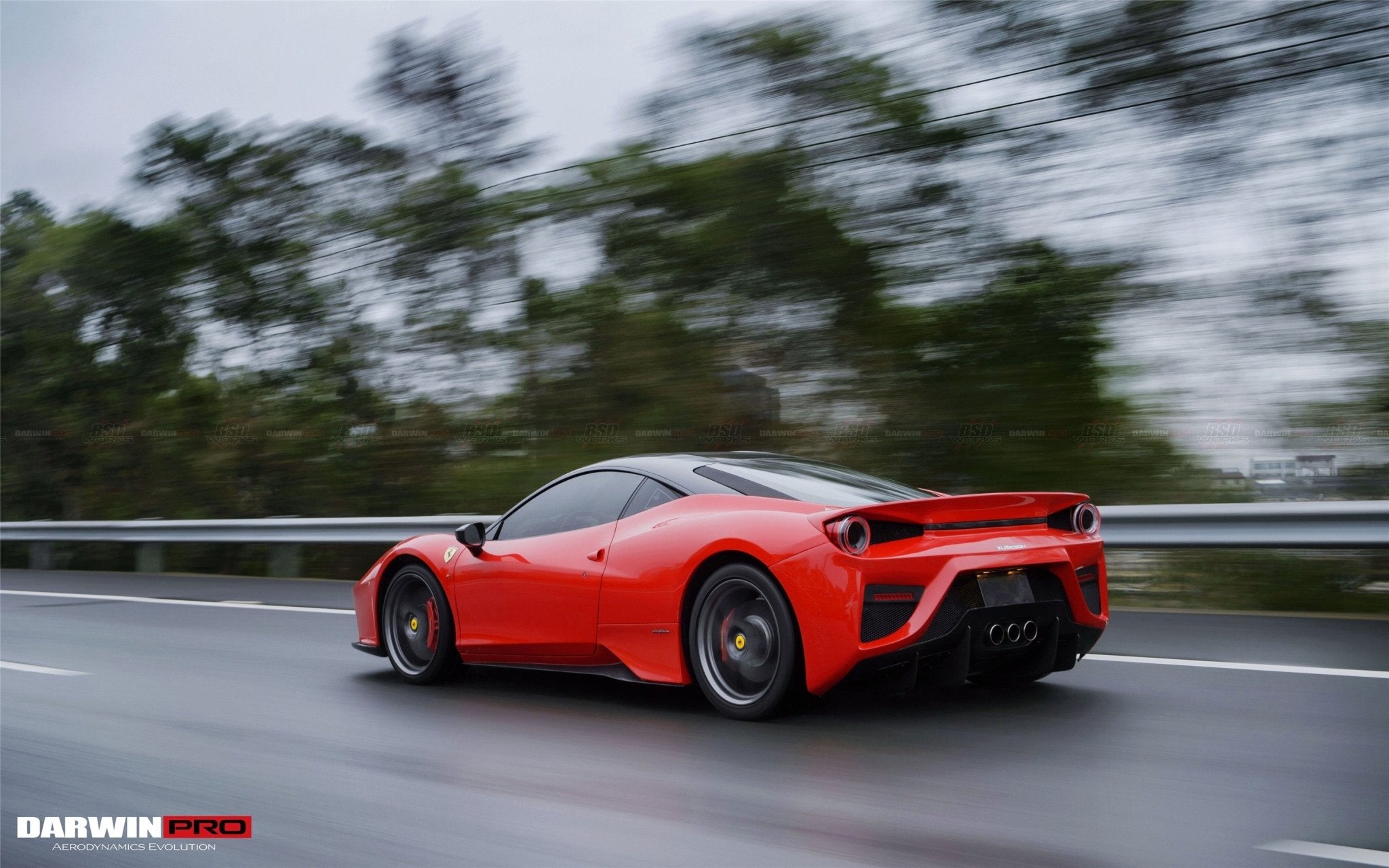 2010-2015 Ferrari 458 Coupe & Spyder BKSS Style Side Skirts