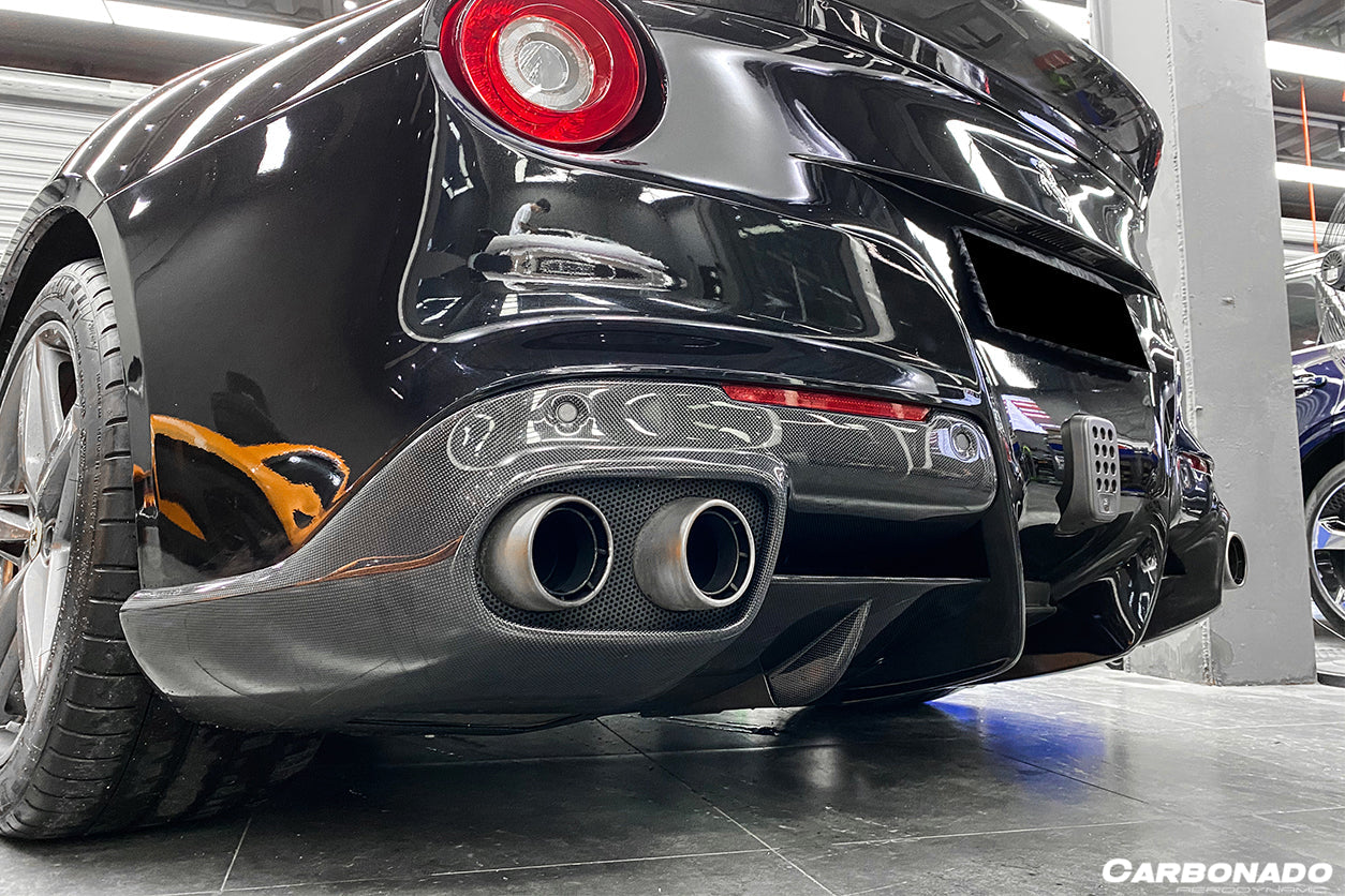 2012 - 2017 Ferrari F12 Berlinetta RS Style Carbon Fiber Rear Diffuser