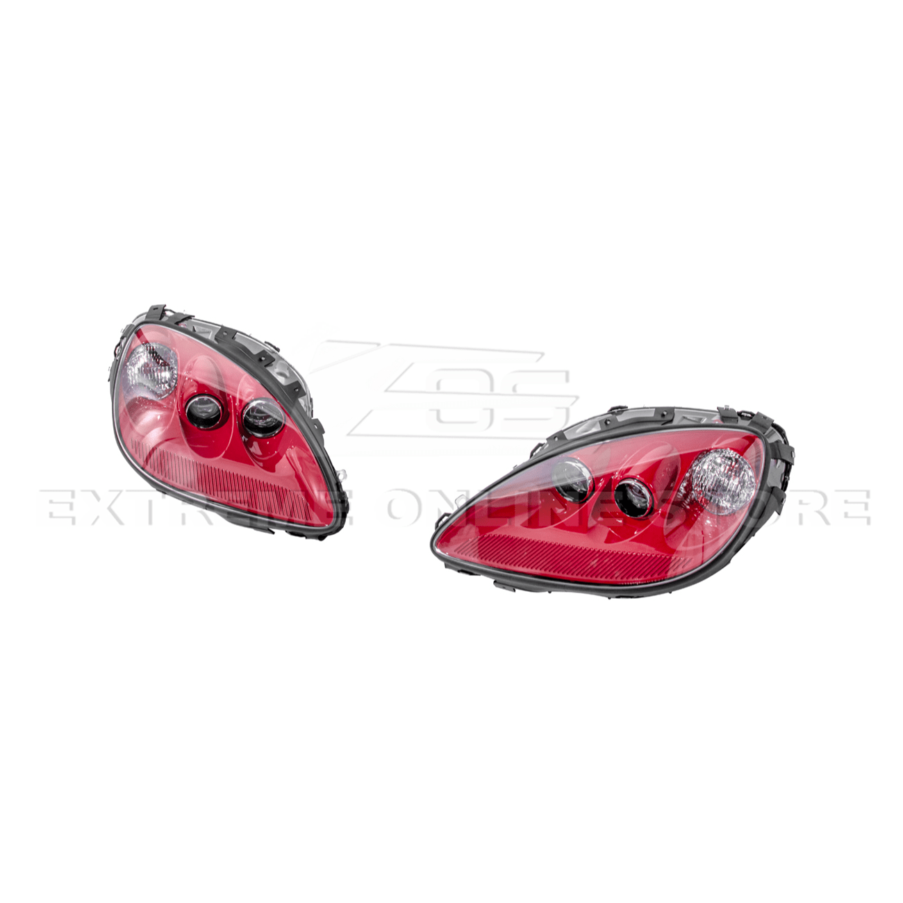 Chevrolet Corvette C6 OEM Style Clear Lens Painted Housing HID Headlights 2005-2013