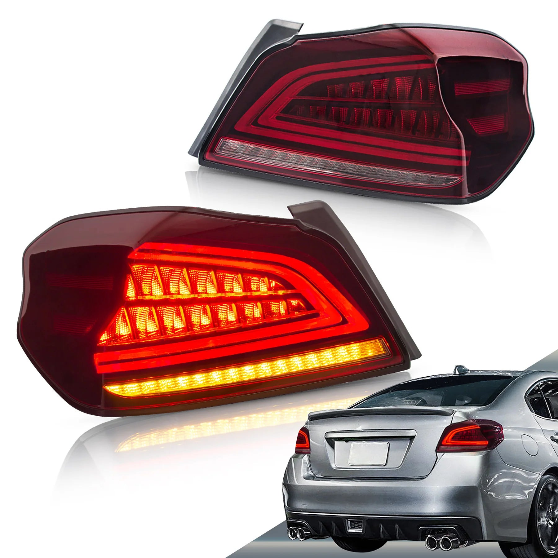 Subaru WRX / WRX STI Aftermarket Rear Lights LED Taillights 2015 - 2021