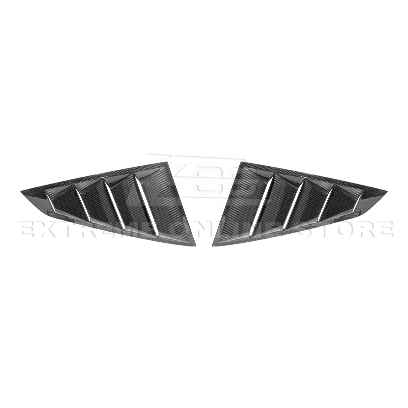 Ford Mustang S650 EOS Carbon Fiber Side Quarter Window Louver Cover 2024-Up