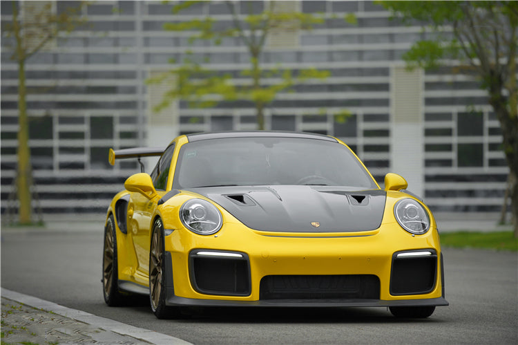 2012 - 2019 Porsche 991 Carrera S & Targa 4 & 4s GT2RS Style Carbon Fiber Hood
