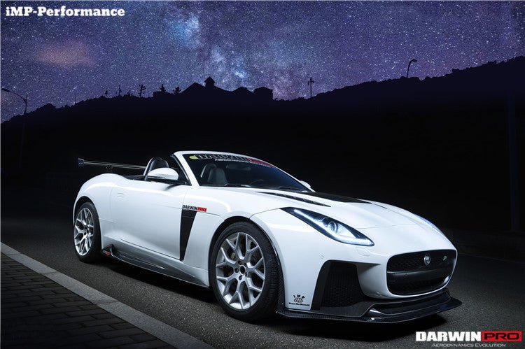 2013 - 2017 Jaguar F-Type Coupe & Convertible IMP Performance Partial Carbon Fiber Front Bumper with Lip