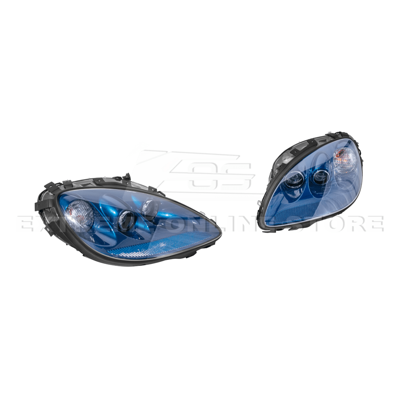 Chevrolet Corvette C6 OEM Style Clear Lens Painted Housing HID Headlights 2005-2013
