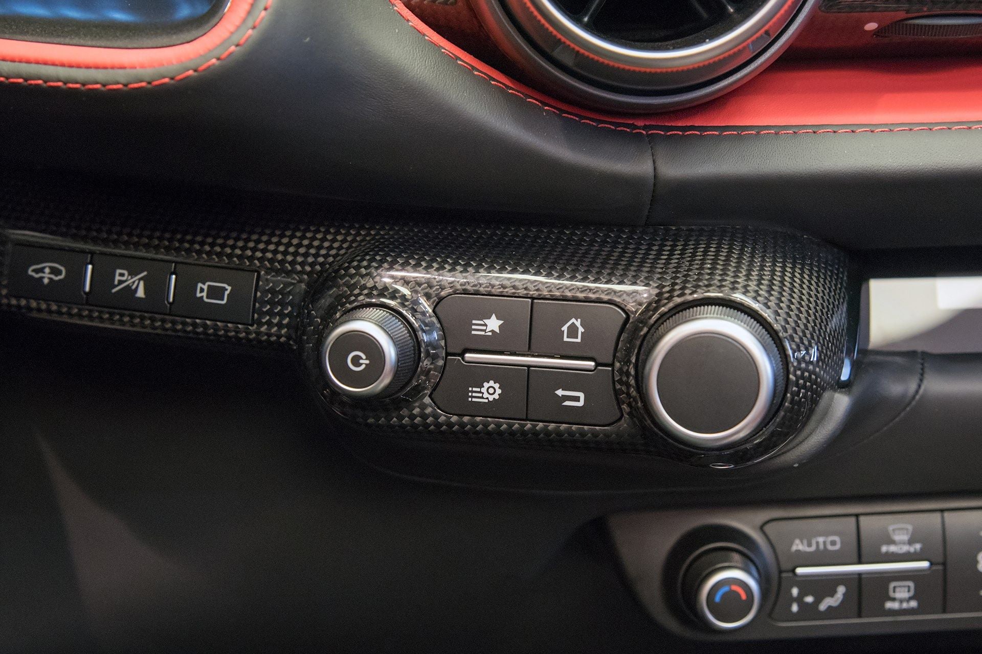 2017-2024 Ferrari 812 Superfast & GTS OE Style Dry Carbon Fiber Control Panel Replacement - Carbonado