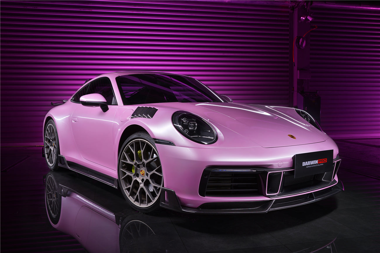 2019 - 2023 Porsche 911 992 Carrera S & 4 & 4S & Targa & Cabriolet BKSS Style Front Middle Lip