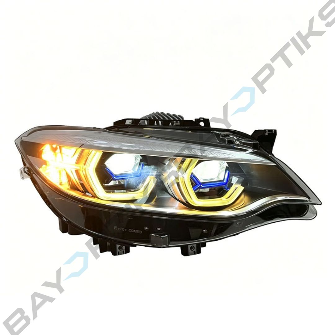 BMW 2 Series F22 Remaban Blue Trim Style Dual Projector Headlights 2014-2021
