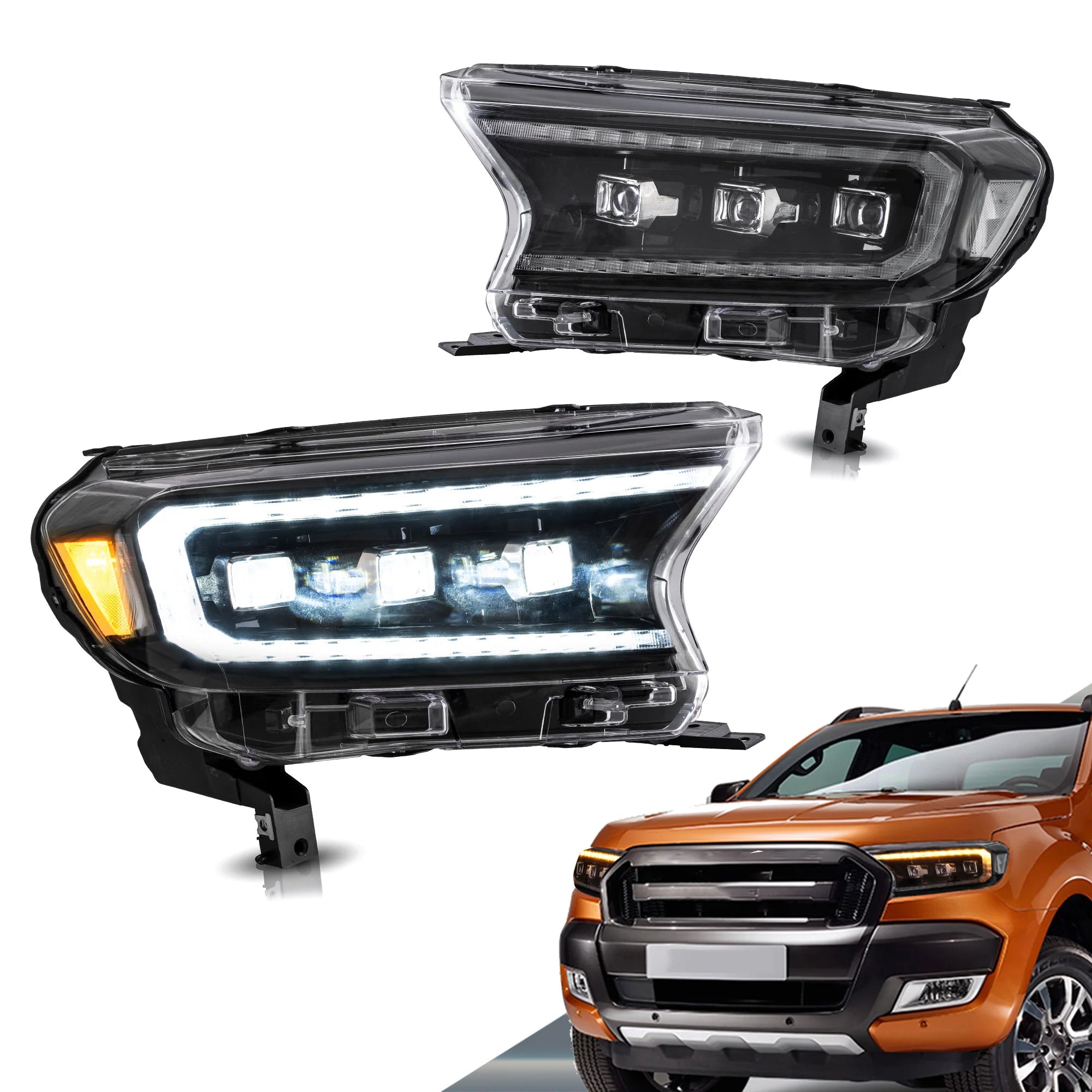 Ford Ranger [International Edition] LED Projector Headlights 2015 - 2023
