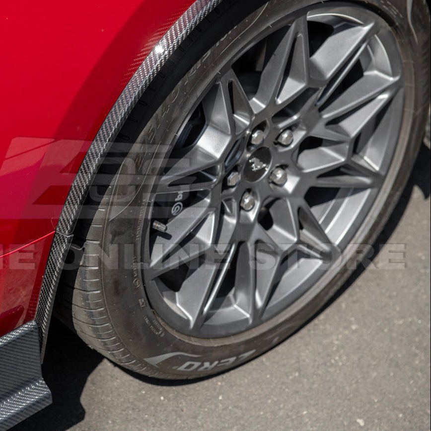 Mustang S650 Dry Carbon Fiber Rear Quarter Fender Flare Extensions 2024-Up