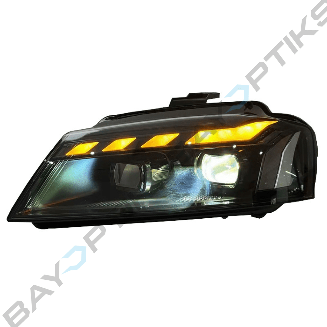 Audi A3 8P RS Style LED Headlights with Blue Startup Animation 2008-2012