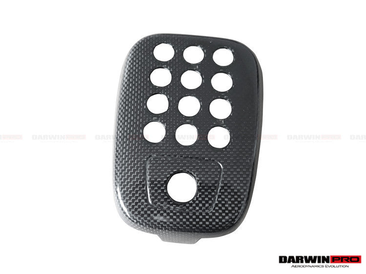 2015 - 2020 Ferrari 488 GTB/Spyder Dry Carbon Fiber Rear Black Light Cover w/ Camera Hole