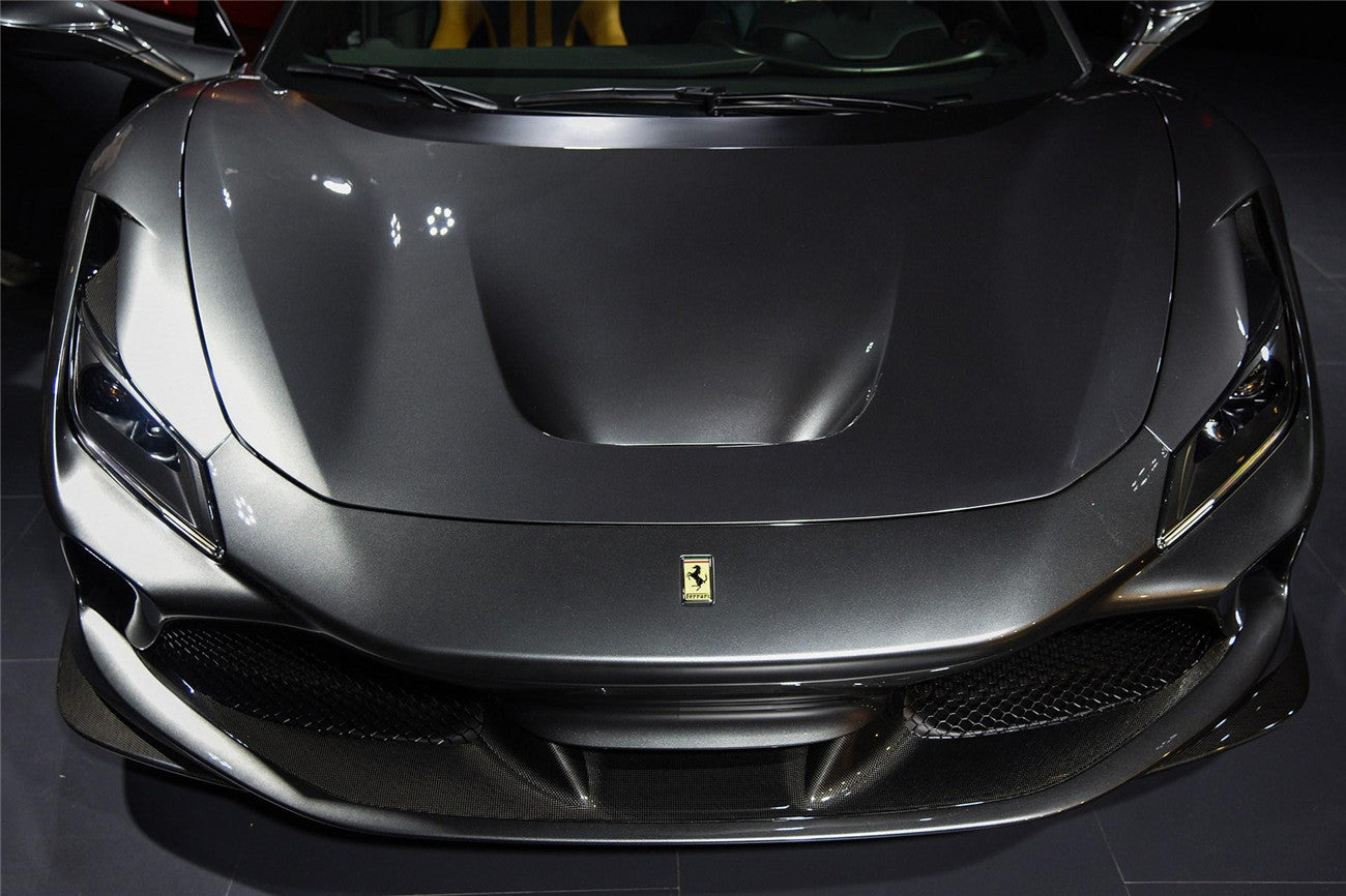 2019 - 2023 Ferrari F8 OEM Style Autoclave Carbon Fiber Front Lip Splitter