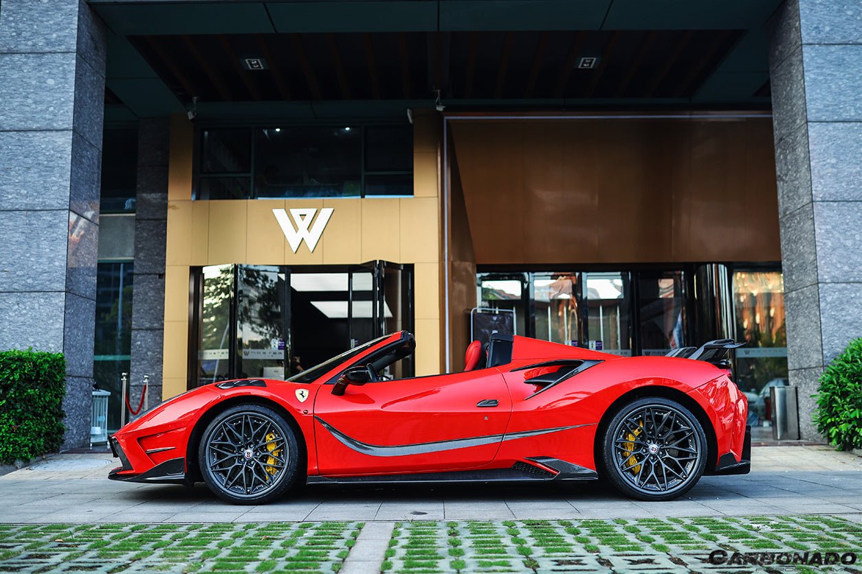 2015-2020 Ferrari 488 MSY Style Carbon Fiber Side Air Intake Flaps