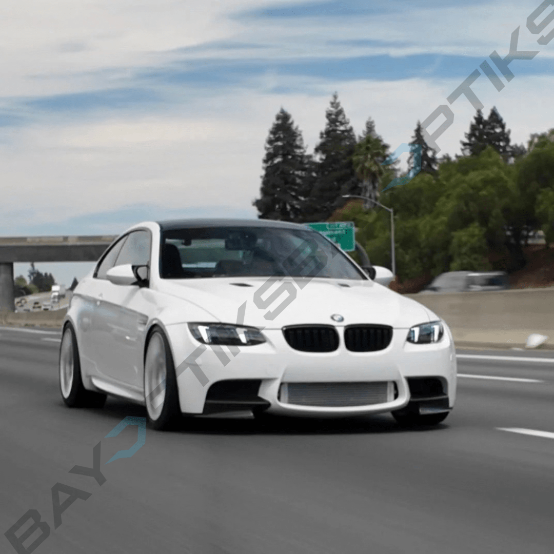 BMW E90 E92 M3 & 3 Series Coupe CSL Yellow/White Snake Eyes Style Headlights 2007–2013