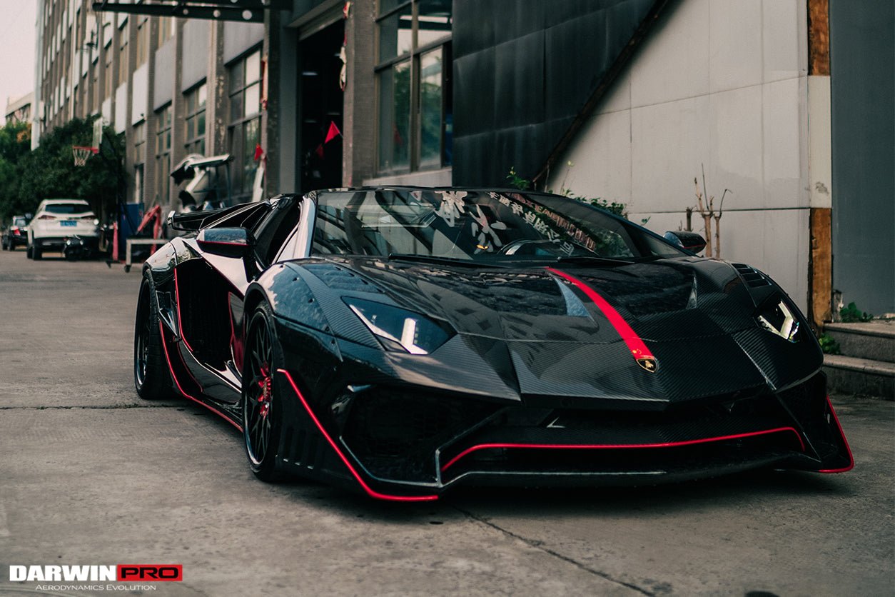 2011 - 2016 Lamborghini Aventador LP700 Roadster SV-BKSSII Style Wide Body Carbon Fiber Aero Full Kit