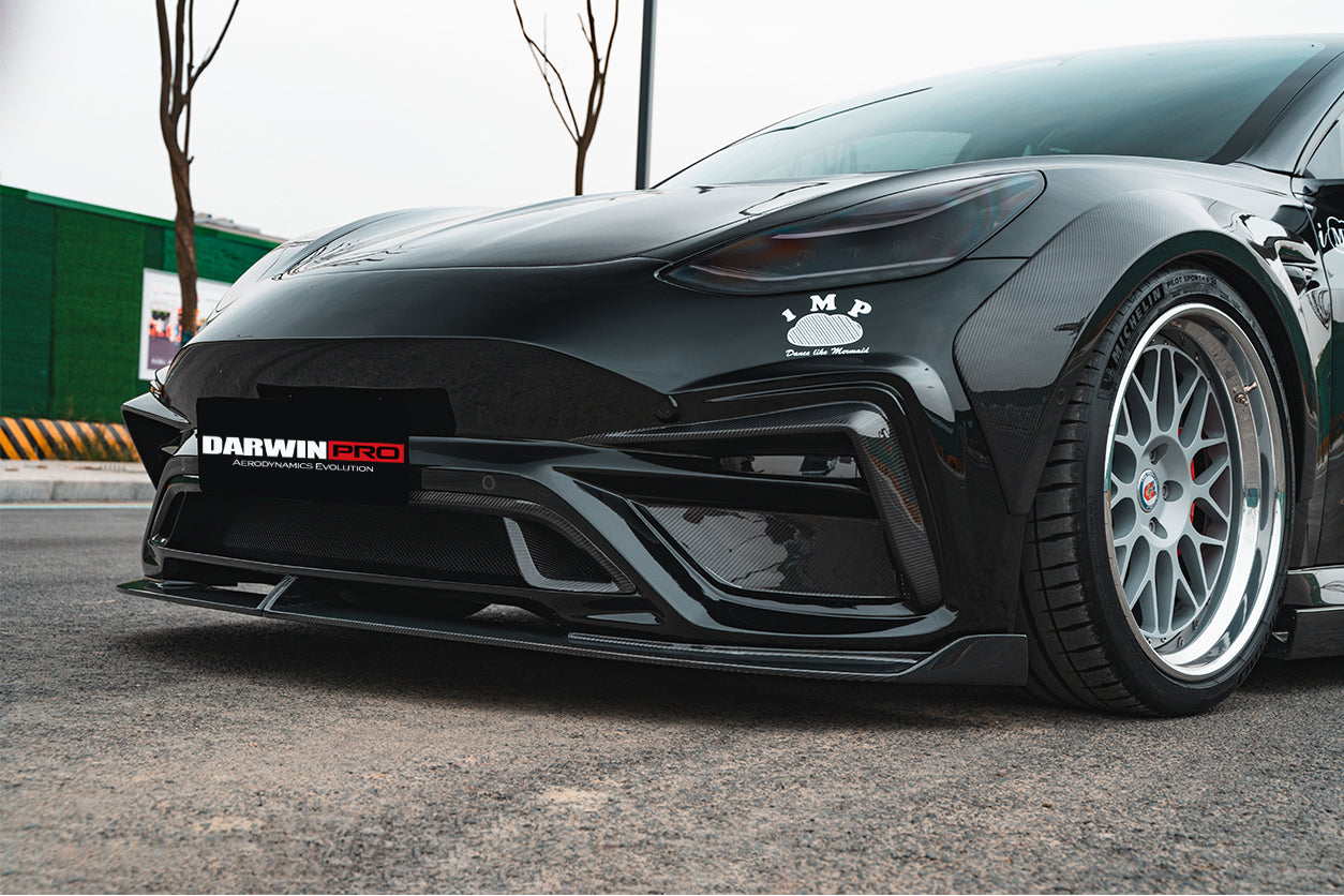 2021 - 2025 Tesla Model 3 IMP Performance Partial Carbon Fiber Full Body Kit