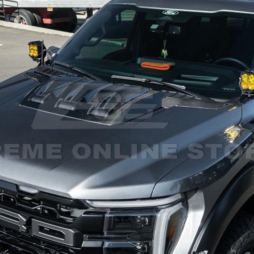 Ford F-150 Raptor Gen 3 Carbon Fiber Hood Cover 2021-Up