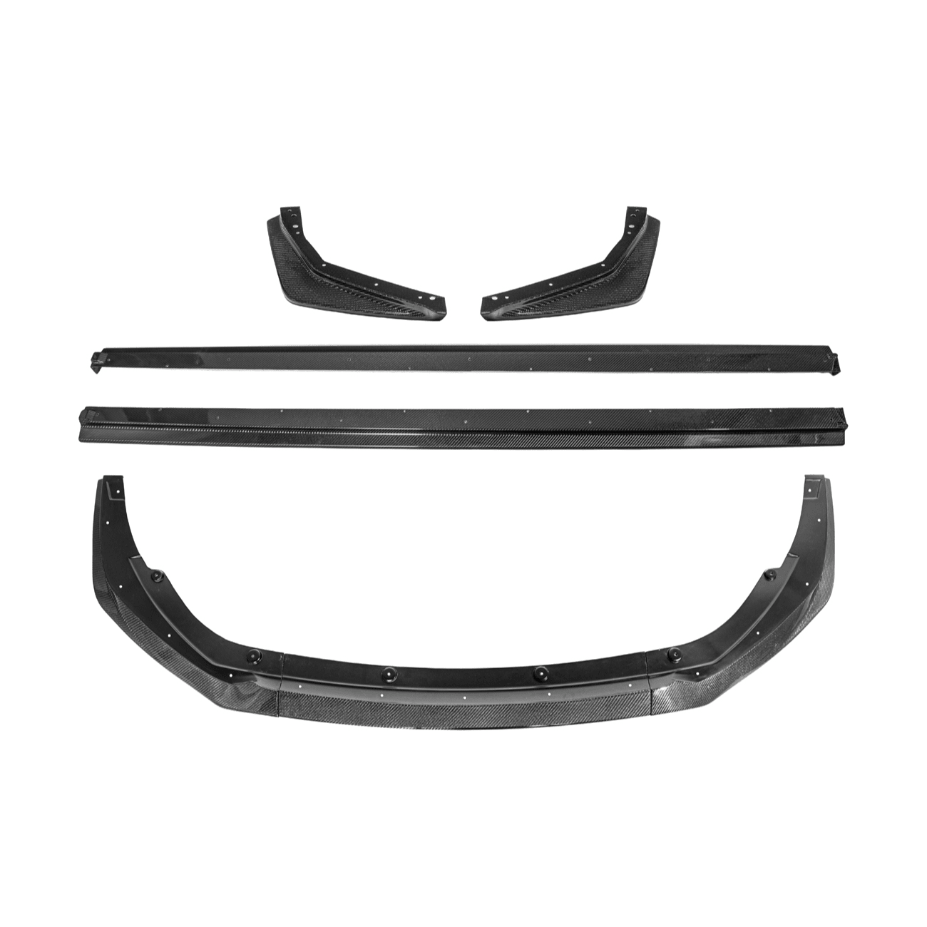 Toyota Corolla GR Style Carbon Fiber Front Lip Side Skirts Rear Apron Kit 2025-Up