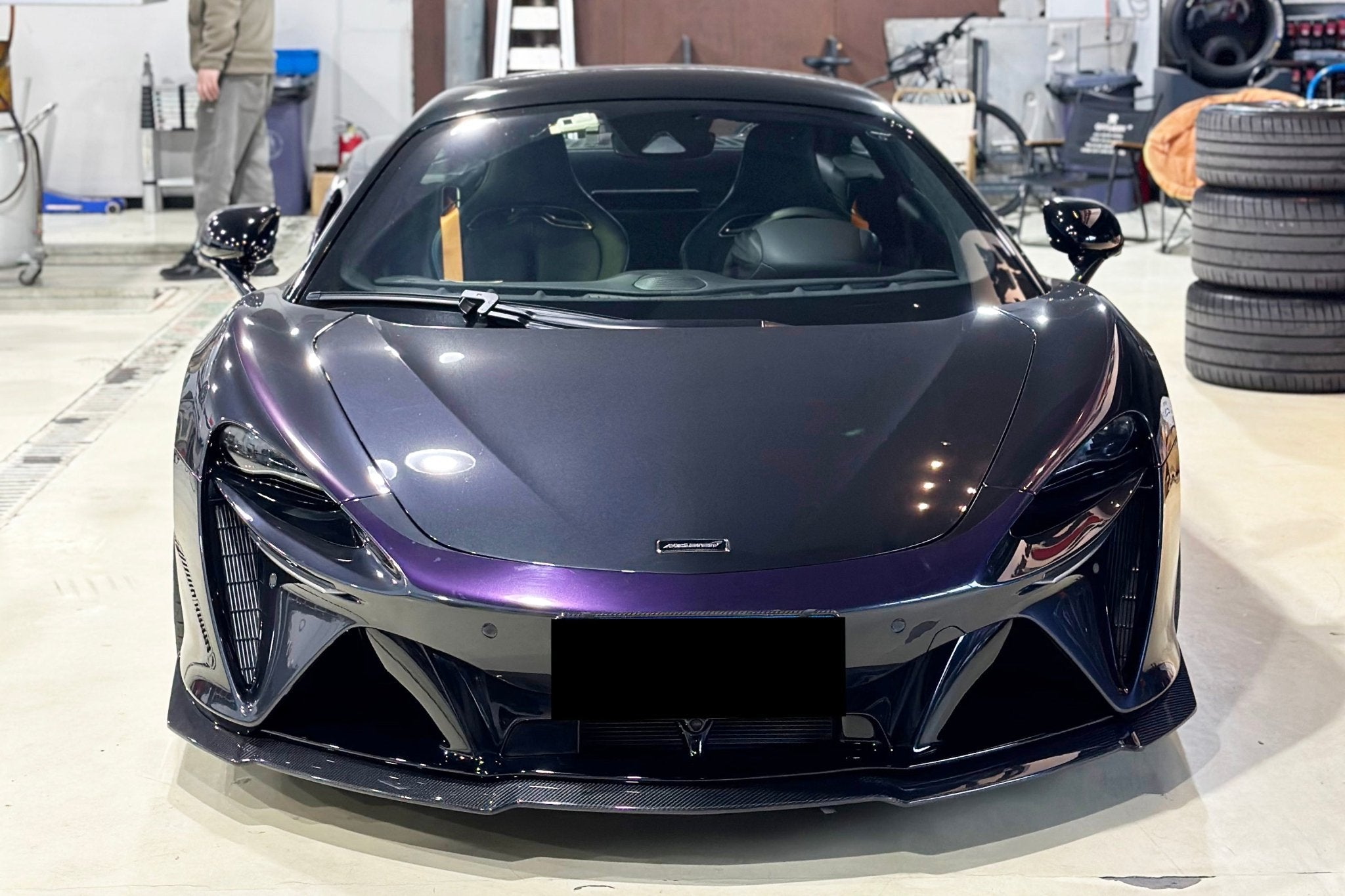 McLaren Artura NVT Style Carbon Fiber Front Lip Splitter 2023-UP